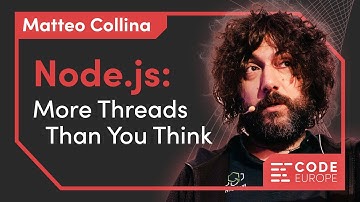Matteo Collina (Platformatic) "Node.js: More Threads Than You Think" Code Europe 2025