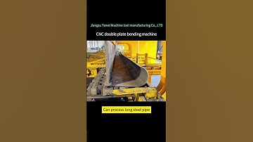 CNC double sheet metal bending machine that can bend long steel pipe  #cnc #machine #bending machine