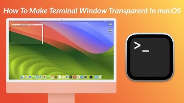 How to Make Terminal Background Transparent