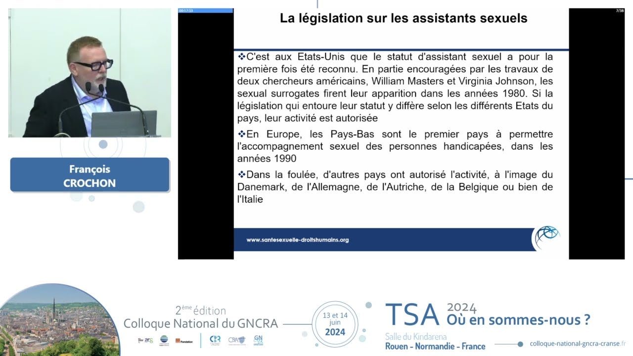 Sexualité et handicap : cadre législatif & expérimentation de l'assistance sexuelle en France