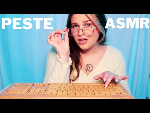 ASMR⎪ROLEPLAY : SECRÉTAIRE MÉDICALE PESTE (Clavier, Chewing-gum)