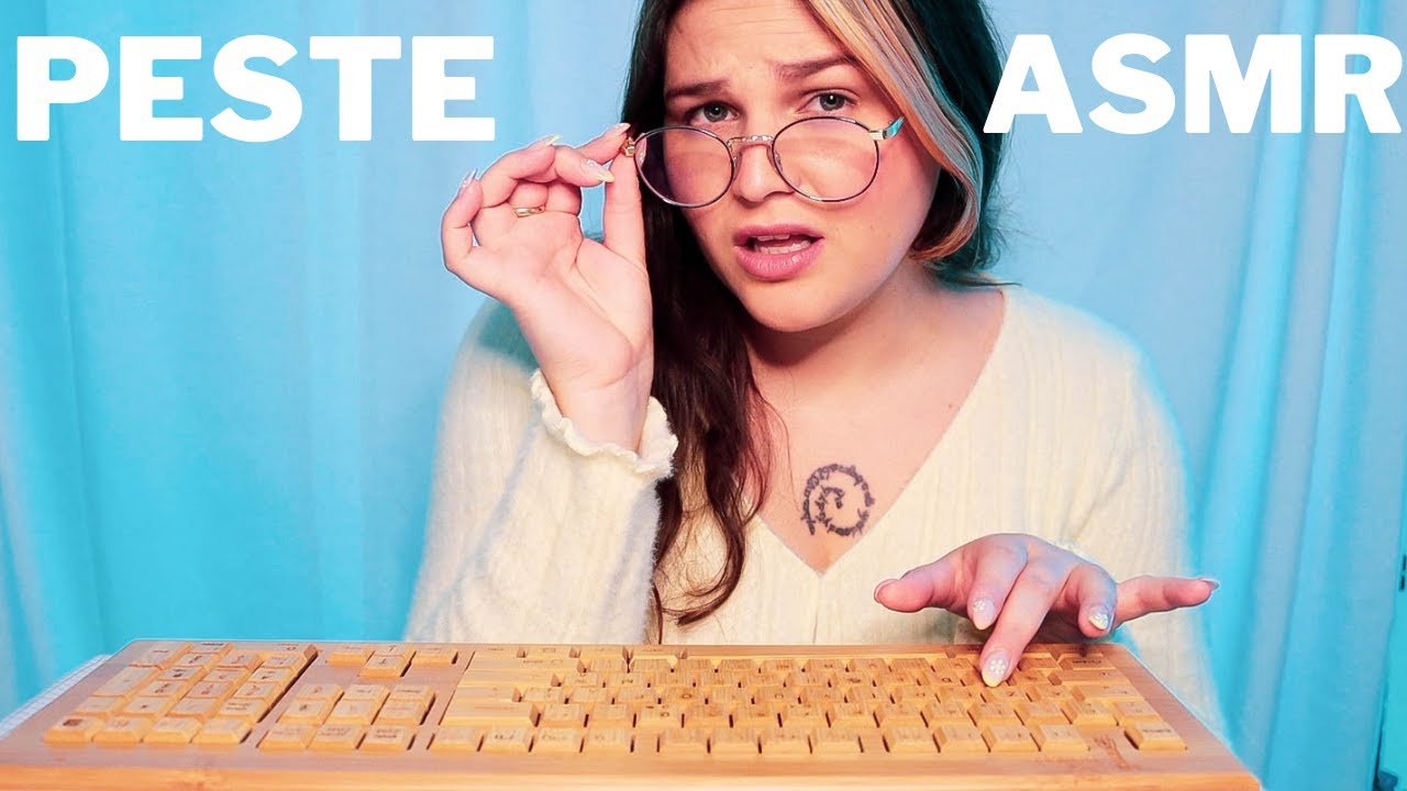 ASMR⎪ROLEPLAY : SECRÉTAIRE MÉDICALE PESTE (Clavier, Chewing-gum)