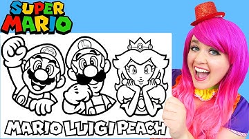 Download Coloring Princess Peach Super Mario Coloring Page Prismacolor Markers Kimmi The Clown Mp3 Free And Mp4