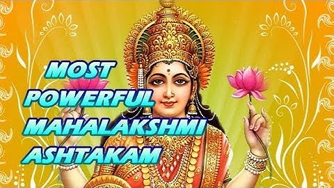 Most Powerful Mahalakshmi Ashtakam