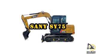 Sany Sy75 Mini Excavator Display Shiwen Construction Machinery Co.