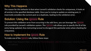 How to Effectively Use the ignore Rule in Form Request Validation in Laravel