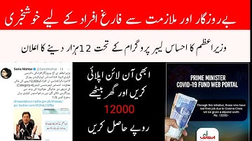 Ehsas Labour online registration || PM Fund Portal. How to apply online.Ehsas labour nadra gov PK