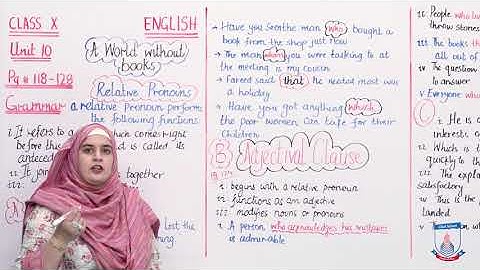 Class 10 - English - Unit 10 - Lecture 10 - Allied Schools