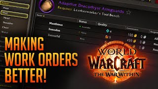 UPGRADED Work Orders for The War Within?