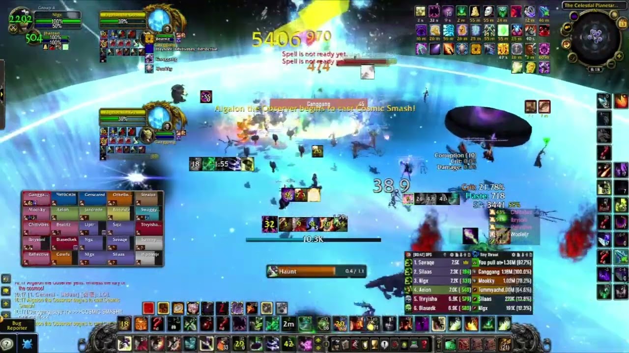 Algalon Ulduar 25 NA 1st World 2nd Affliction Warlock WOTLK Classic