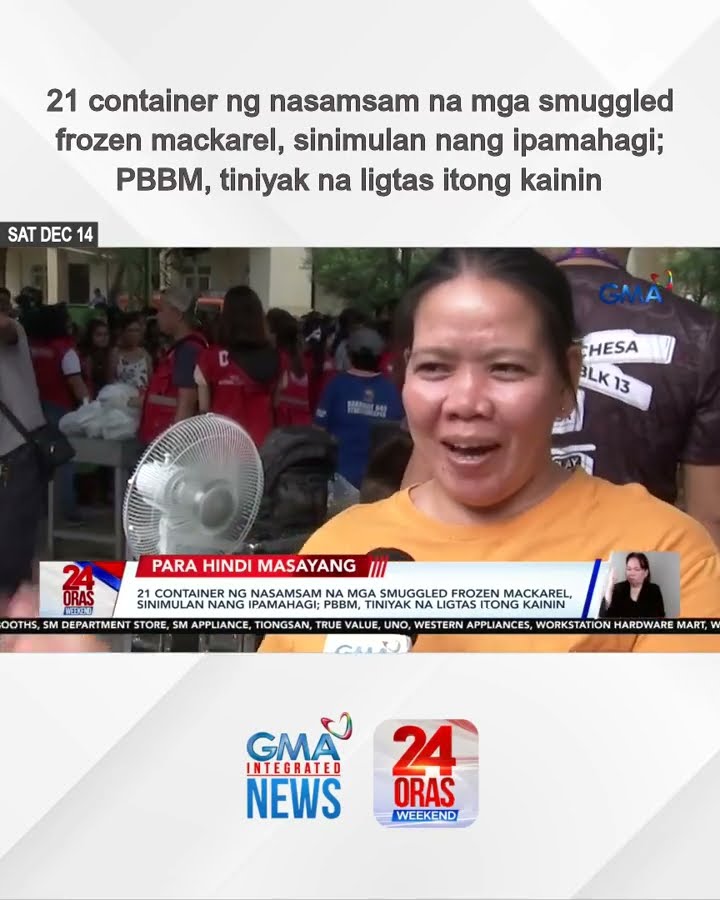 21 container ng nasamsam na mga smuggled frozen mackarel, sinimulan nang... | 24 Oras Weekend