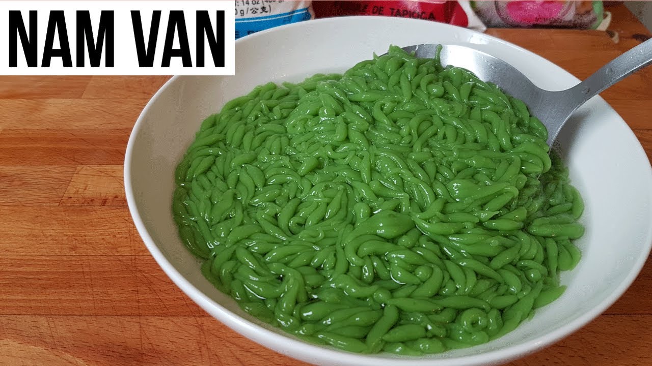 ลอดช่อง​ใบเตย​ น้ำกะทิเข้มข้น​หอมหวานอร่อย​ - Dessert  Nam Van - Khao Lod Chong