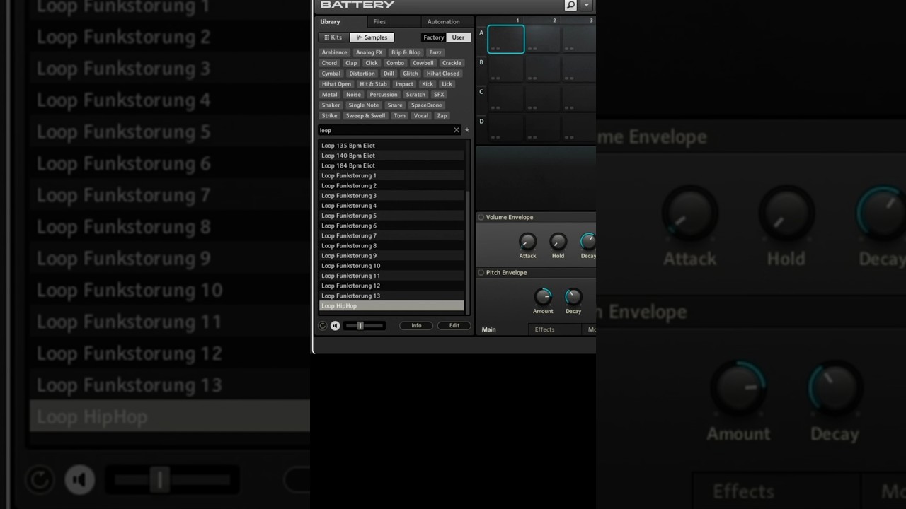 Battery 4 — Как запускать и останавливать циклы в Battery 4 с помощью MIDI-клавиатуры