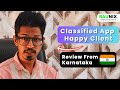 Karnataka Client Review For Classified App | Raunix
