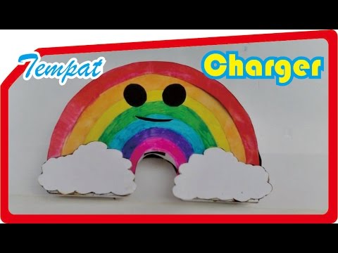  Kerajinan dari Kardus  Bekas Tempat Charger HP Tutorial 