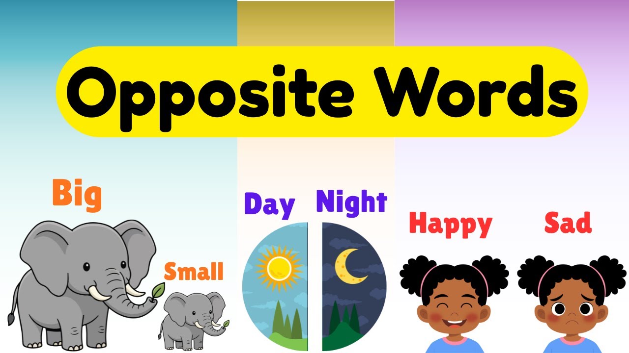 ПРОТИВОПОЛОЖНЫЕ СЛОВА для детей | Английская лексика с противоположностями для начинающих | Обуча...