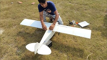 RC Piper Cub First Flight DIY @indirc1