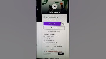 Microsoft Excel - Learn MS EXCEL For DATA Analysis - Udemy Free Course