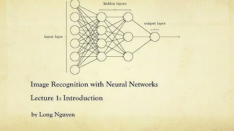 Lecture 1: Introduction to Neural Networks