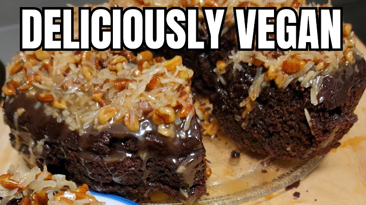 MOIST Vegan German Chocolate Cake -  RECIPE