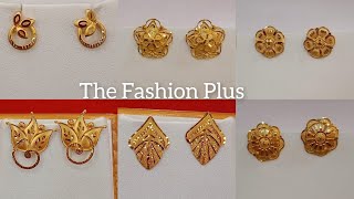 22k Gold Earring Latest Designs with Weight and Price @TheFashionPlus