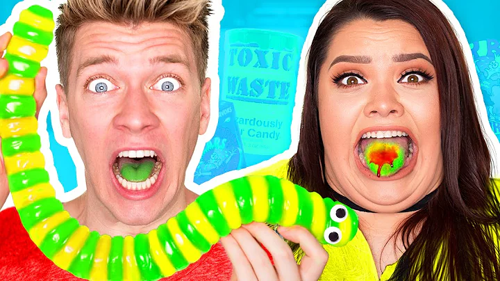SOUREST DIY GIANT GUMMY WORM IN THE WORLD CHALLENG...
