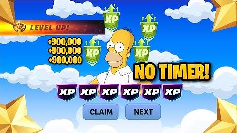 NO TIMER Fortnite XP GLITCH MAP to LEVEL UP FAST In Chapter 6 Simpsons Mini Season PS5/Xbox/PC/PS4