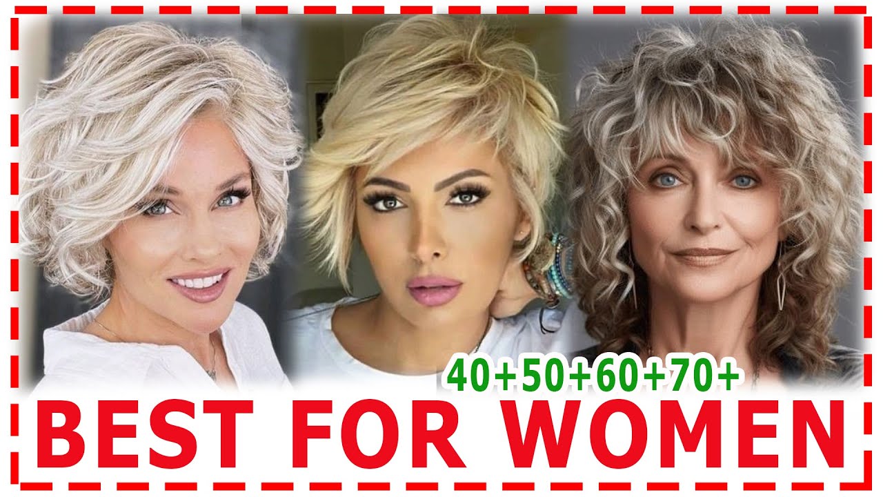 How To Style Short Hair - Wispy Stacked Haircut - Over 50 Hairstyles -  YouTube | Older women hairstyles, Short grey hair, Hair styles
