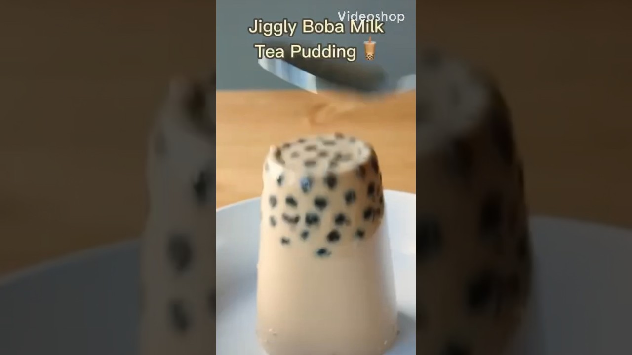 Jiggle Boba milk tea pudding 🤤