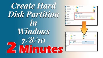 Create Hard Disk Partition in 2 minutes. windows 10/8.1/8/7