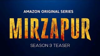 Mirzapur season 3 Teaser || Amazon Prime || 4K