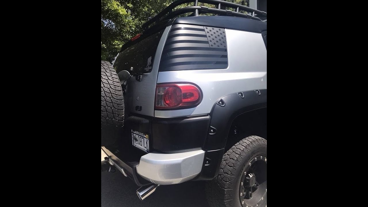 Fj Cruiser American Flag Decal Customer Review Youtube