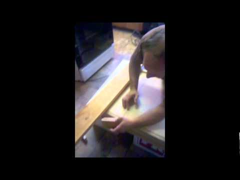 cutting laminate kitchen countertop.mp4 - YouTube