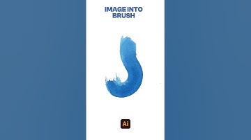 Image into paint brush 🖌️ | Adobe illustrator tutorial #adobeillustrator #adobeillustratortutorial