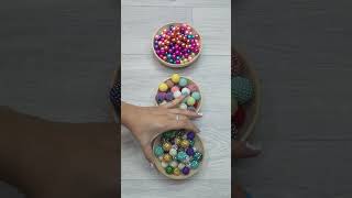 Oddly Satisfying Reverse video Pearl Beads, Amazing Beads, Wooden Balls, Plastic Beads ASMR