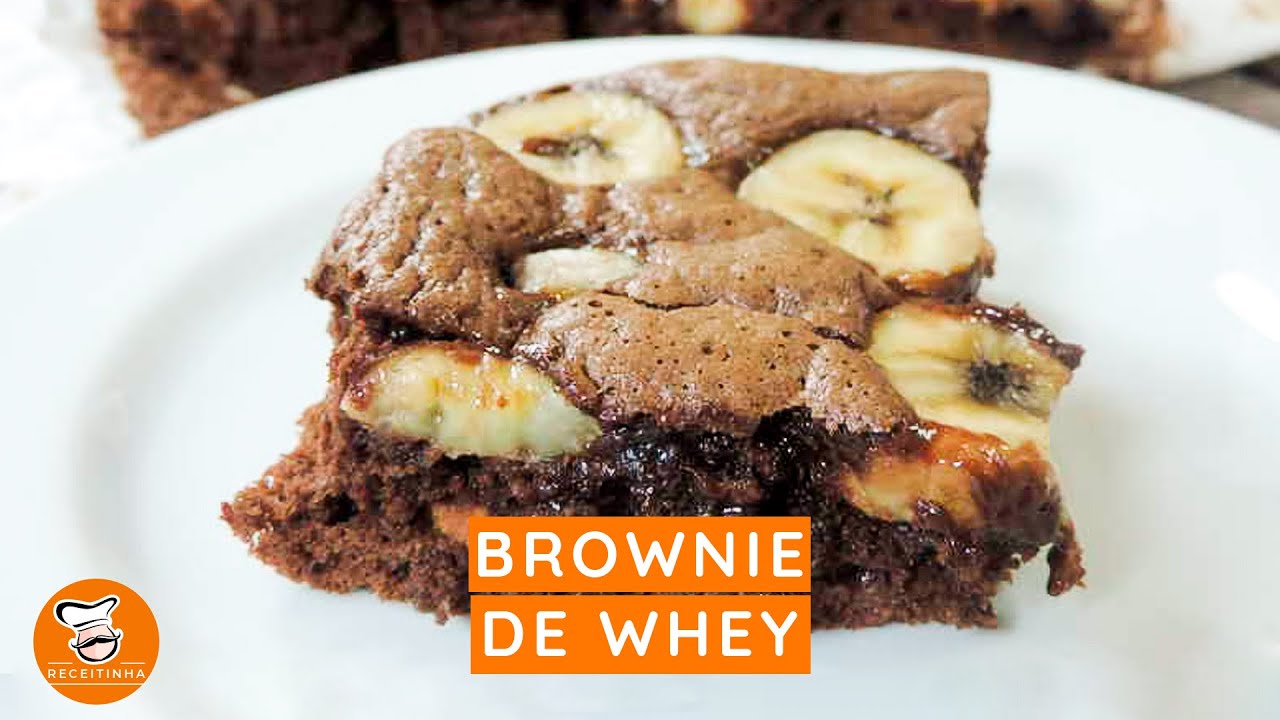 #60 COMO FAZER BROWNIE DE WHEY COM CHOCOLATE E BANANA