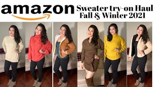 Amazon Sweaters Try-on Haul | Deals | Fall & Winter 2021 screenshot 5