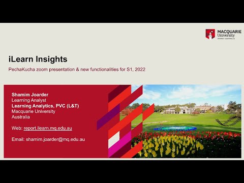 iLearn insights - New functionalities for S1, 2022