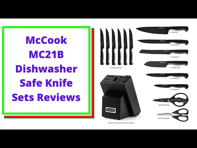 McCook MC21B Knife Sets,15 Pieces German Stainless Steel Knife