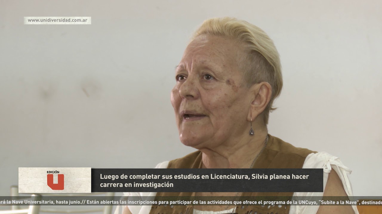 nacional b Edición U: Se recibió en Ciencias Médicas una estudiante de 74 años
