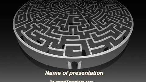 Fortress Labyrinth PowerPoint Template by PoweredTemplate.com