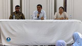 Şêwirmendê Serokkomariya Sûriyê Mazlûm Ebdî Bi Welatiyên Bajarê Kobanê Re Dicive