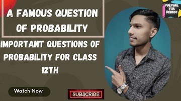 Probability important questions class 12 maths| HBSE most important questions class 12 maths