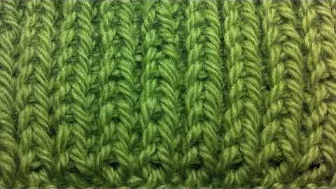 New Stitch A Day: How to Knit Left Handed - The Fisherman's Rib Stitch