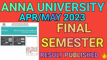 Anna University Final Semester Result Published 🥳 | Engineering 8th Semester Result Published 🔥 | AU