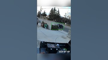 Fresno Crash almost takes out homeowner while checking his mailbox @rubenalmaraz8262