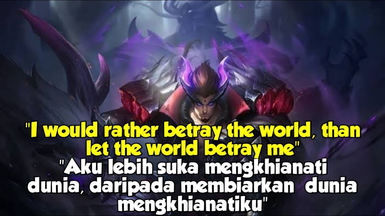 SUARA DAN ARTI KATA KATA  HERO  YU ZHONG MOBILE LEGENDS 