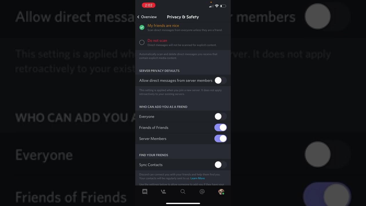 Discord Tutorials - It is your responsibility to know your privacy settings  