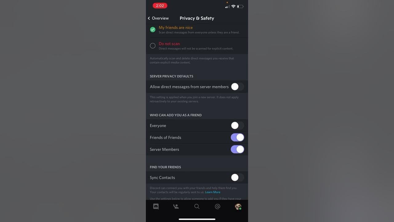 Discord Tutorials - It is your responsibility to know your privacy settings  