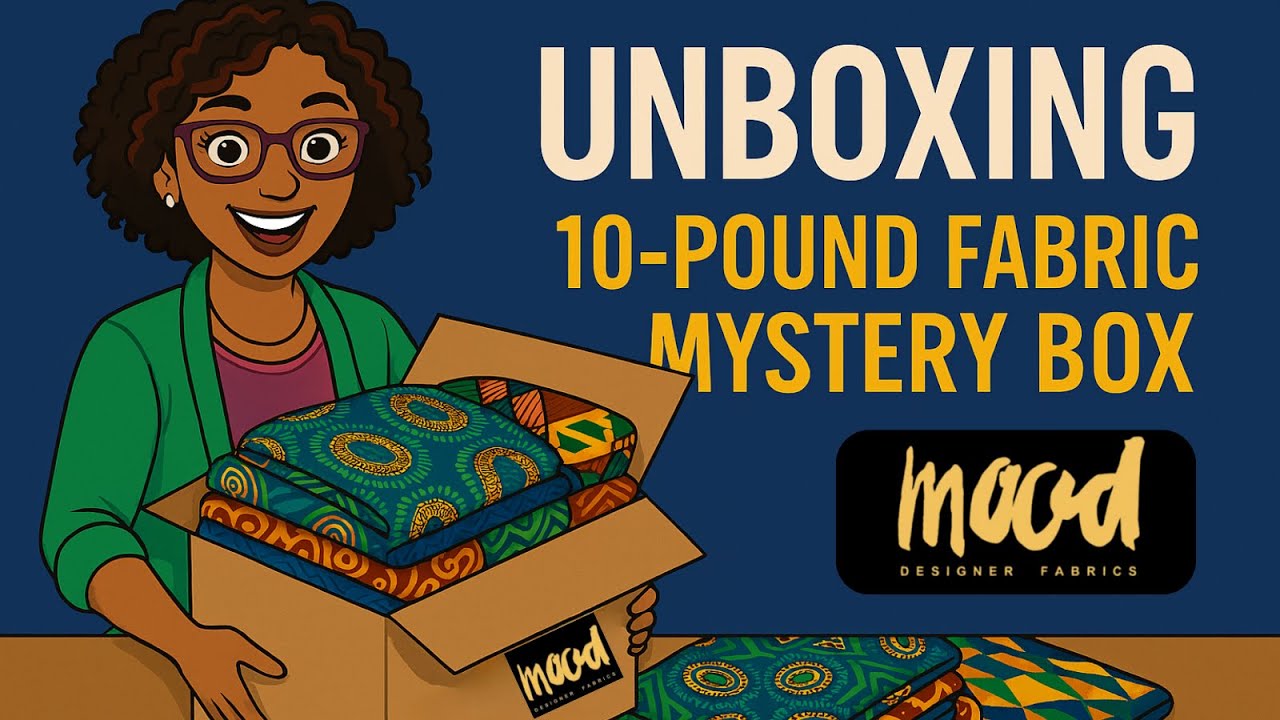 What's in the Box?! Mood Designer Fabrics 10lb Fabric Mystery Box Unboxing
